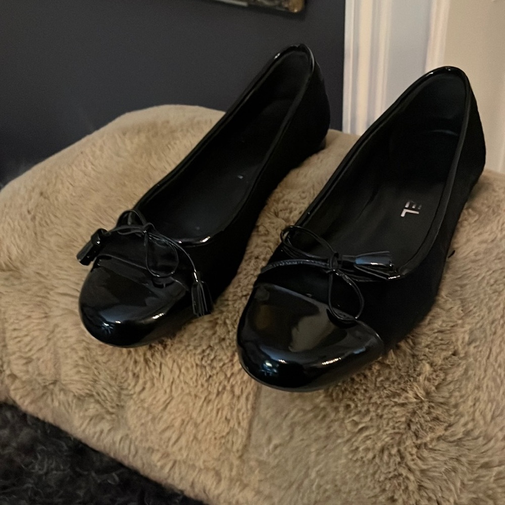Vintage CC CHANEL Pony Hair Flats Karl Lagerfeld 2005 collection